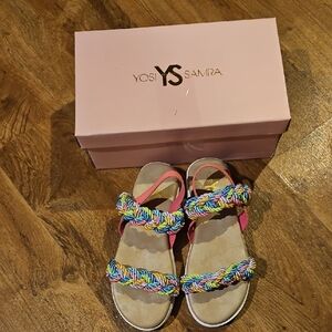 NIB YS Yosi Samra Miss Bradie Rope Sandals Girls Size 3